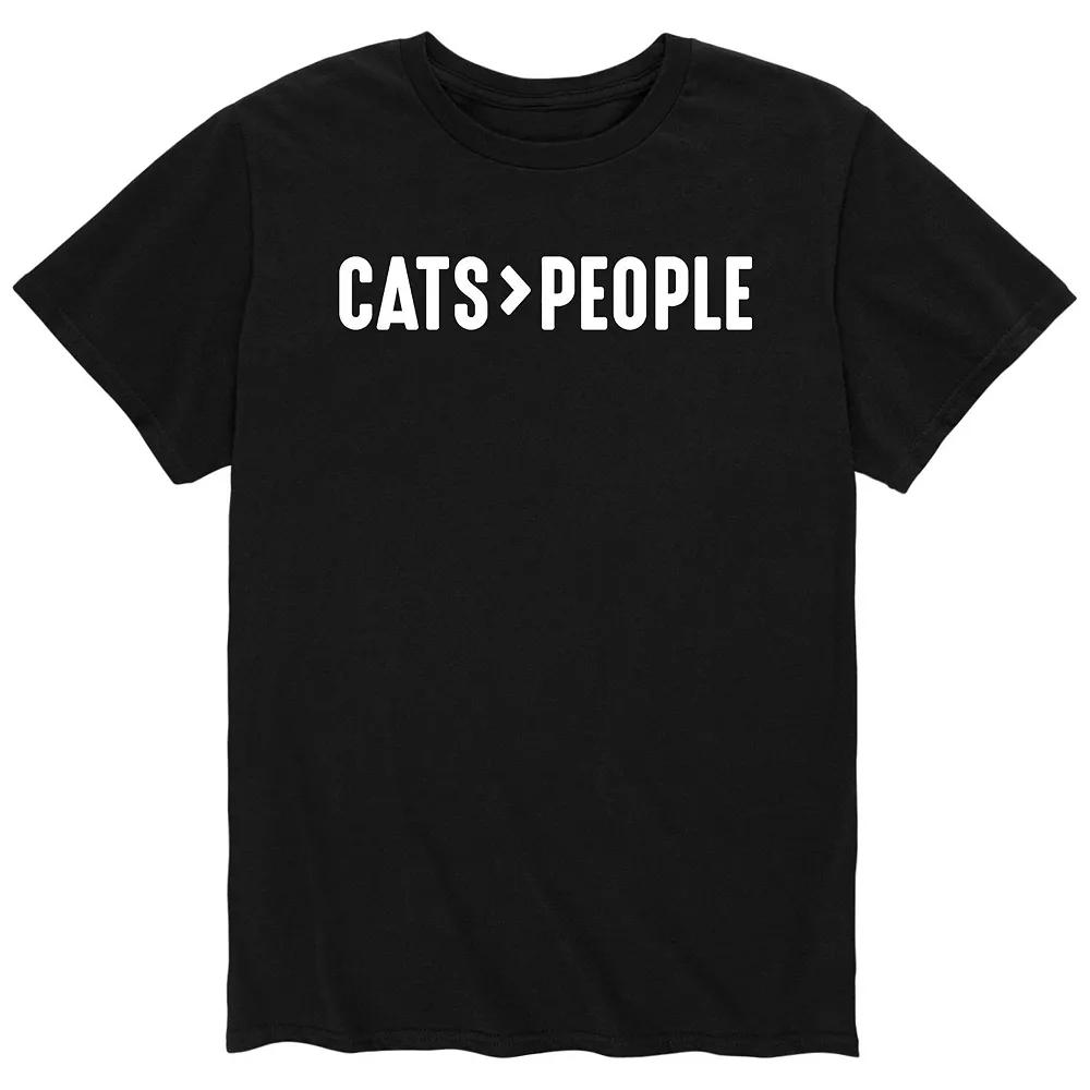 Men's Cats Greater Than People Tee,  Product Image