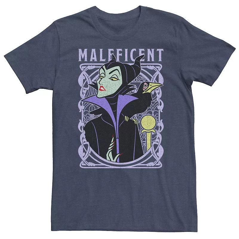 Big & Tall Disney Sleeping Beauty Maleficent Old School Poster Tee, Men's,  Product Image