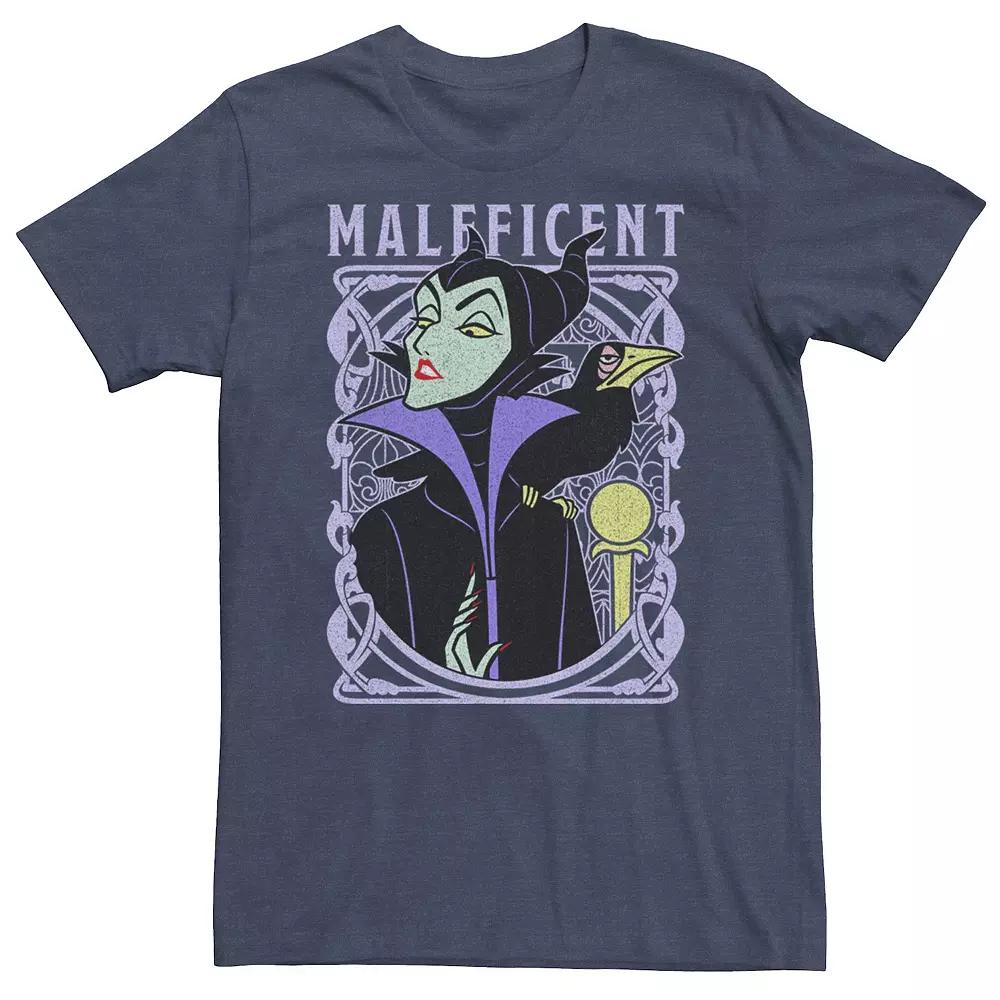 Big & Tall Disney Sleeping Beauty Maleficent Old School Poster Tee, Men's,  Product Image