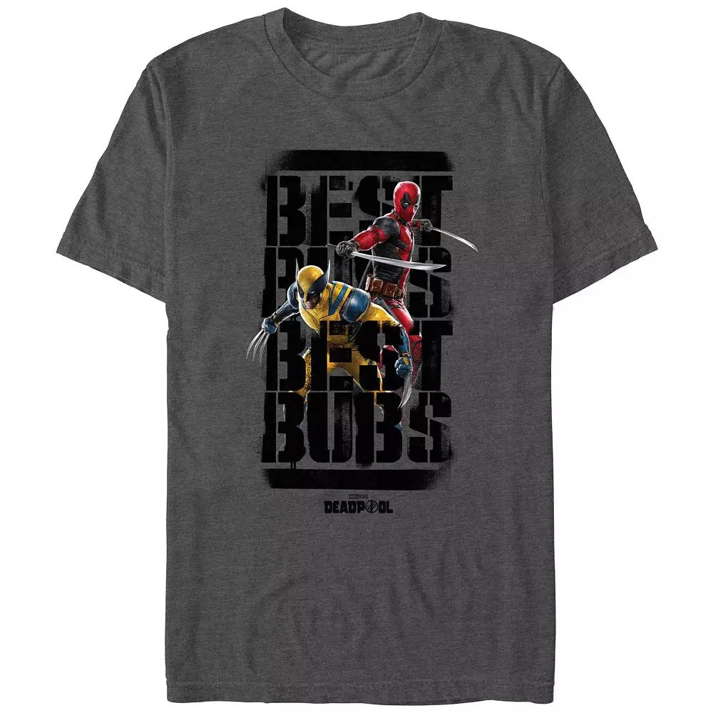 Men's Marvel Deadpool And Wolverine Best Bubs Poster Graphic Tee,  Product Image