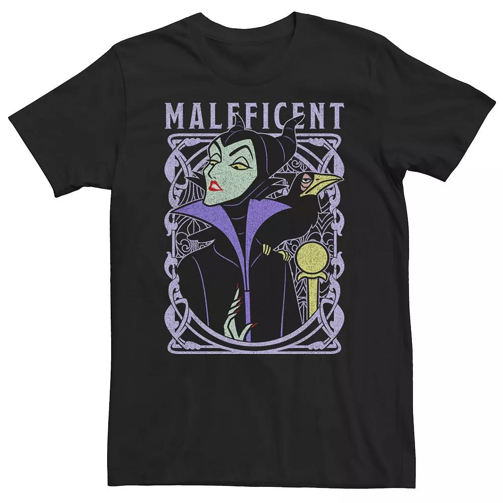 Big & Tall Disney Sleeping Beauty Maleficent Old School Poster Tee, Men's,  Product Image