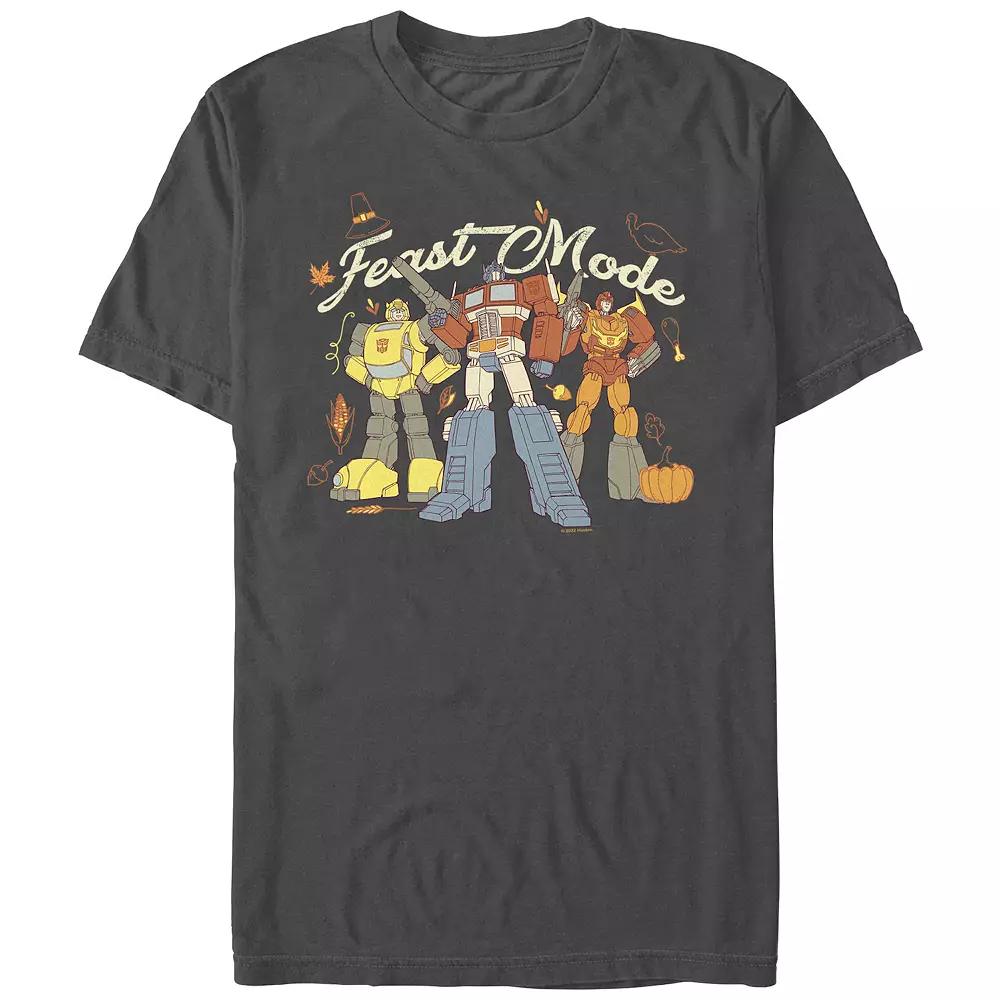 Men's Transformers Feast Mode Graphic Tee, Size: Small, Grey Product Image
