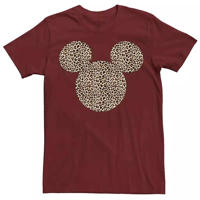 Disney's Mickey Mouse Men's Cheetah Print Silhouette Fill Tee,  Product Image