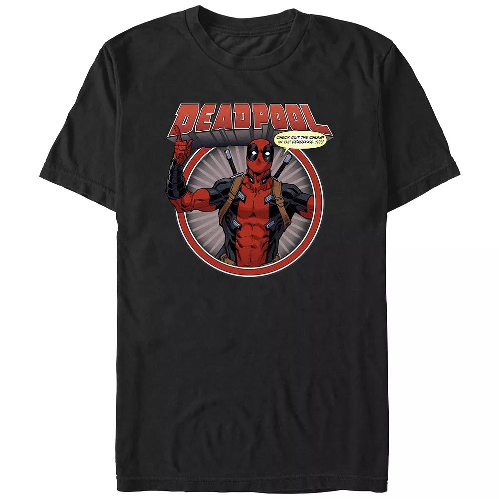 Big & Tall Marvel Deadpool Check Out The Chump In The Deadpool Graphic Tee, Men's, Size: XL Tall, Black Product Image
