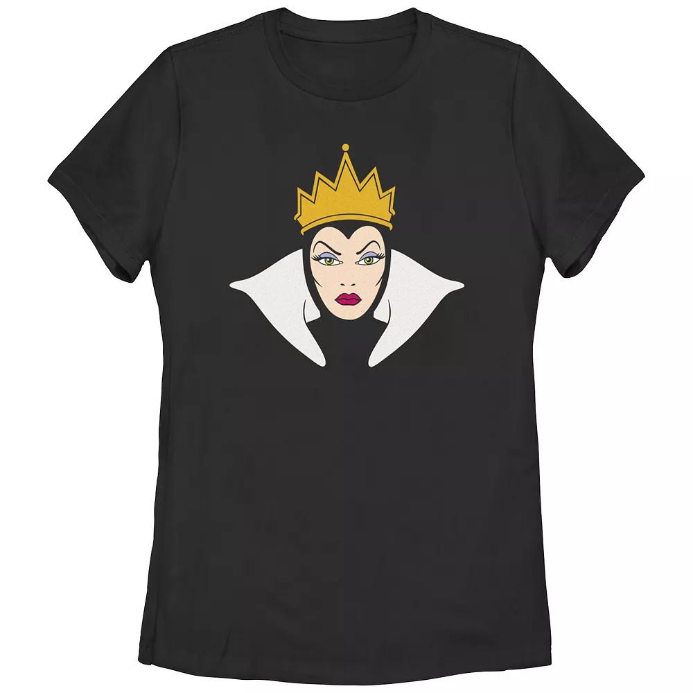 Disney Villains Snow White Evil Queen Head Portrait Juniors' Graphic Tee, Girl's,  Product Image