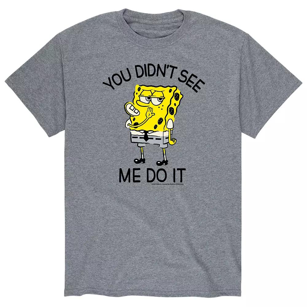 Men's SpongeBob Didn't See Tee,  Product Image