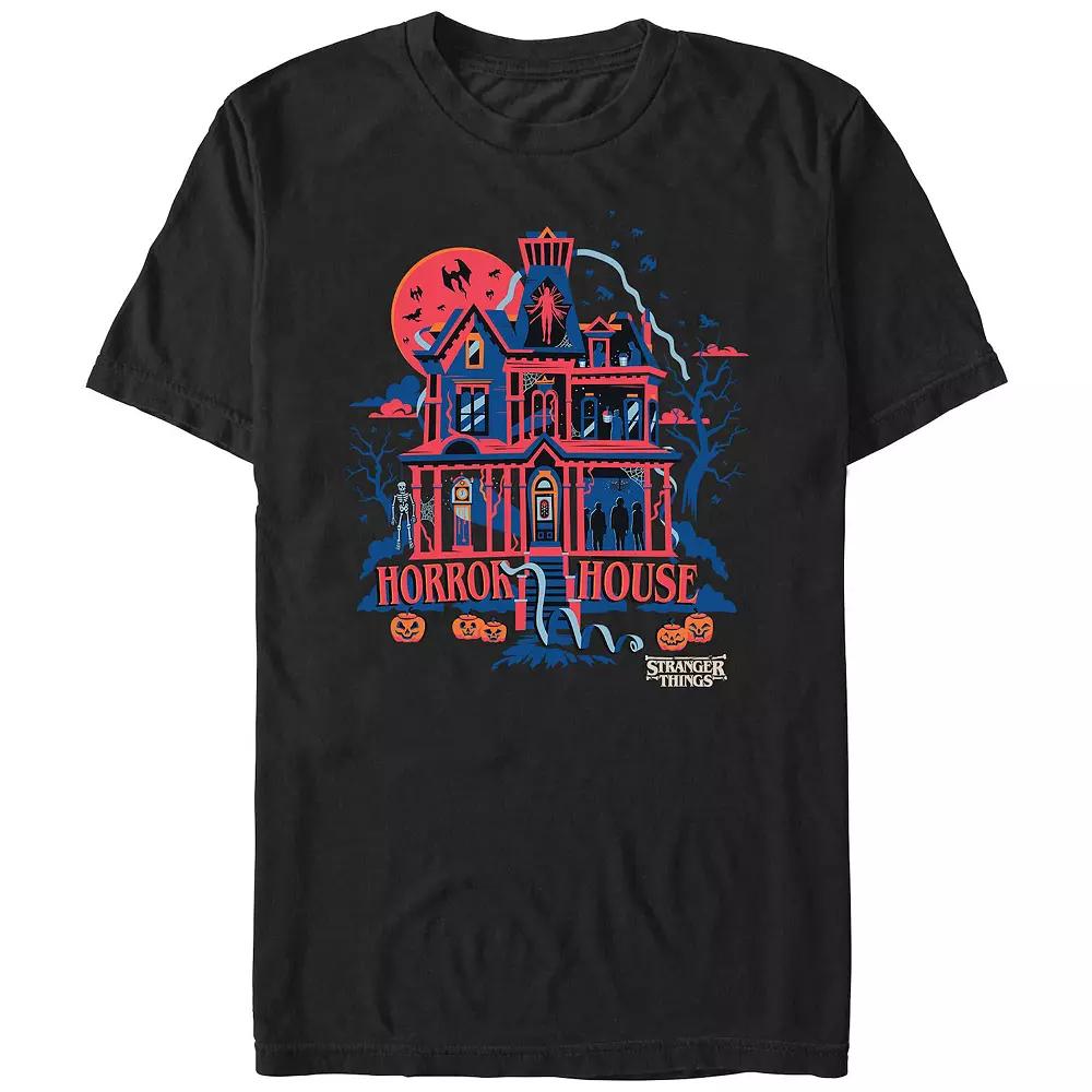 Men's Stranger Things Horror House Graphic Tee,  Product Image