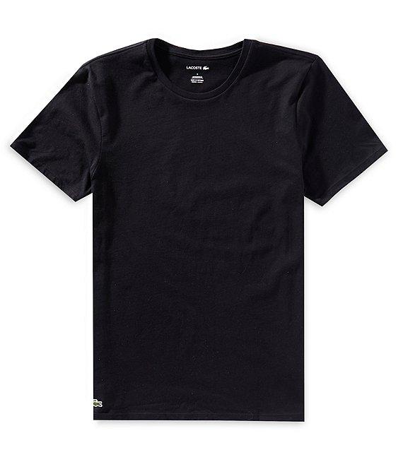 Lacoste Short Sleeve Regular Fit Crew Neck Undershirts 3-Pack Product Image