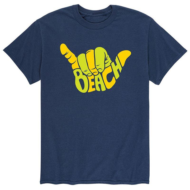 Men's Beach Aloha Hand Gesture Tee,  Product Image