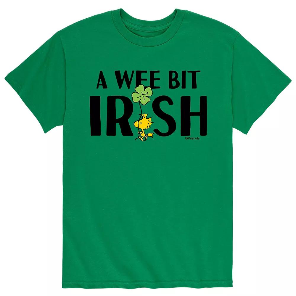 Men's Peanuts Woodstock St. Patrick's Day "A Wee Bit Irish" Tee,  Product Image