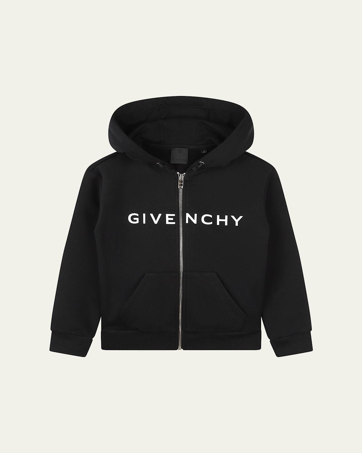 Kids Logo-Print Zip-Front Hoodie, Size 6-12 Product Image