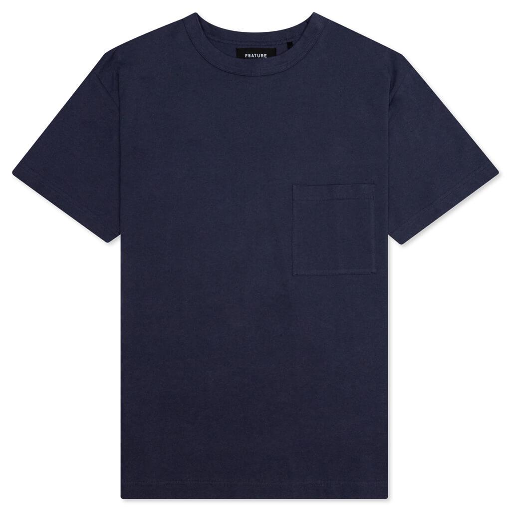 Jersey Braque Pocket Tee - Navy Male Product Image