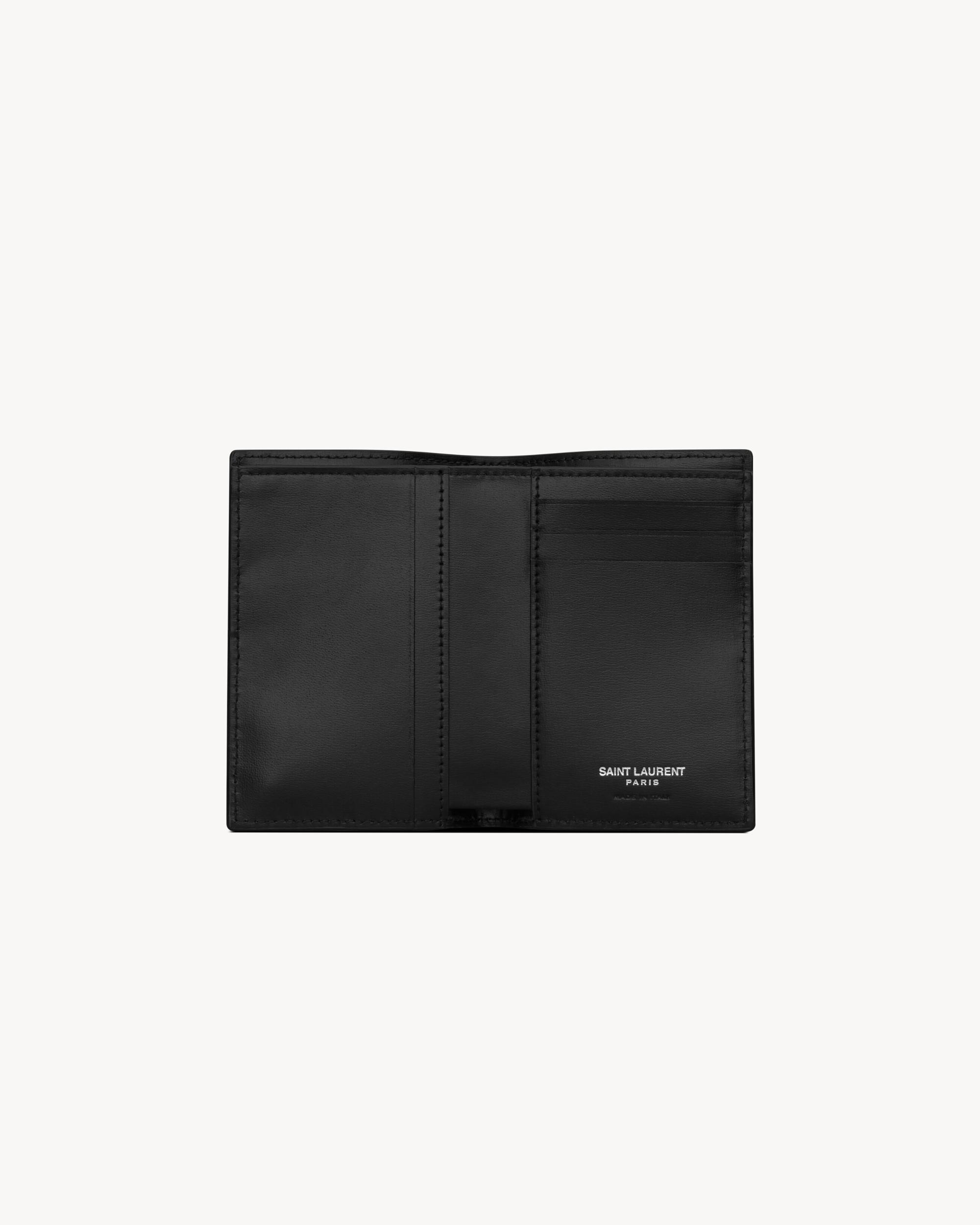 TINY CASSANDRE credit card wallet in matte leather Product Image