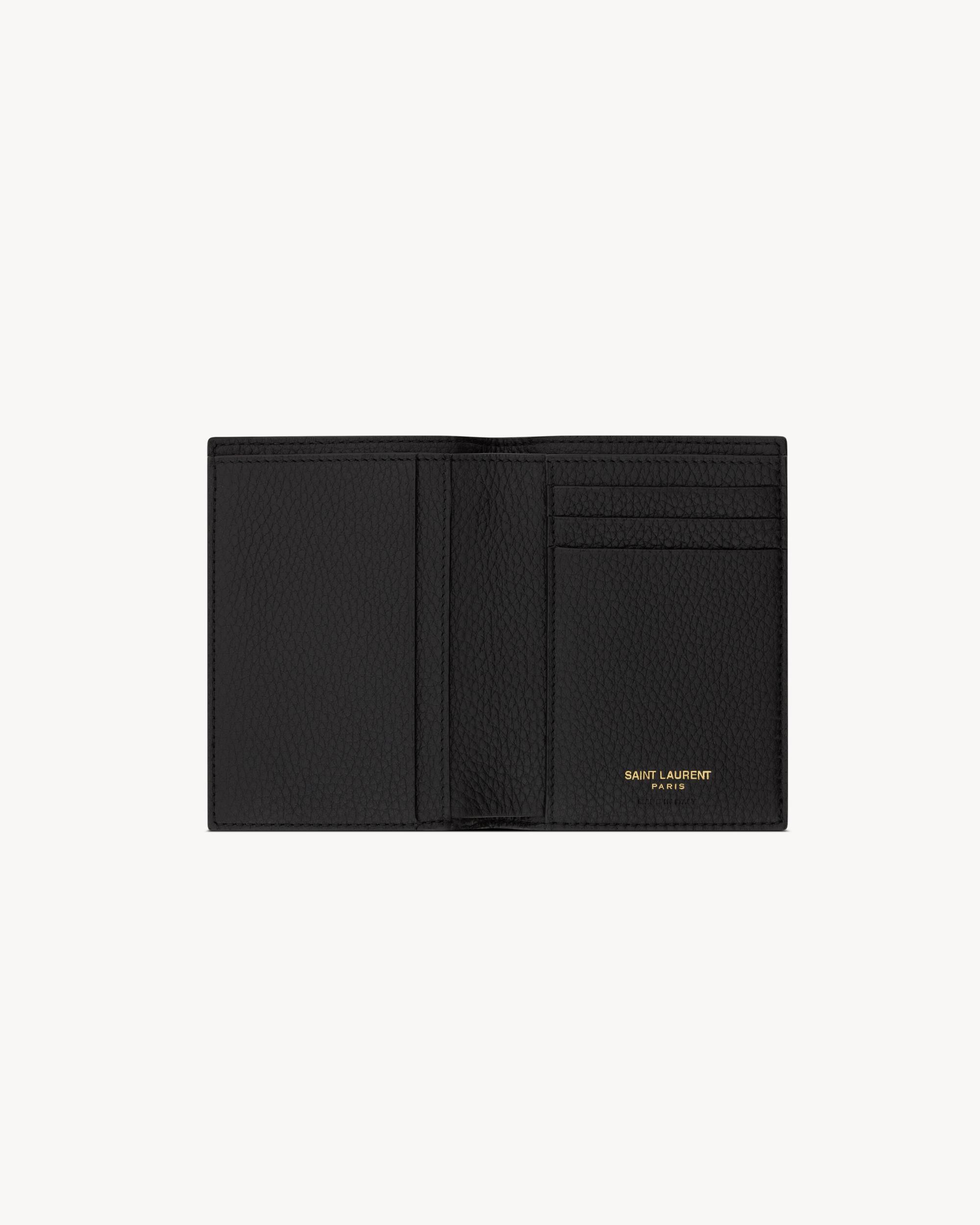 TINY CASSANDRE credit card wallet in grained leather Product Image