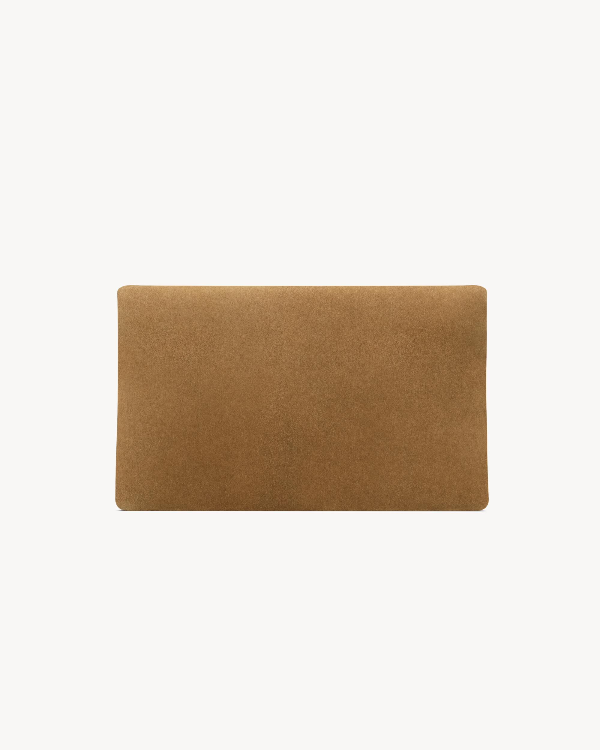 CASSANDRE large envelope pouch in shiny leather Product Image