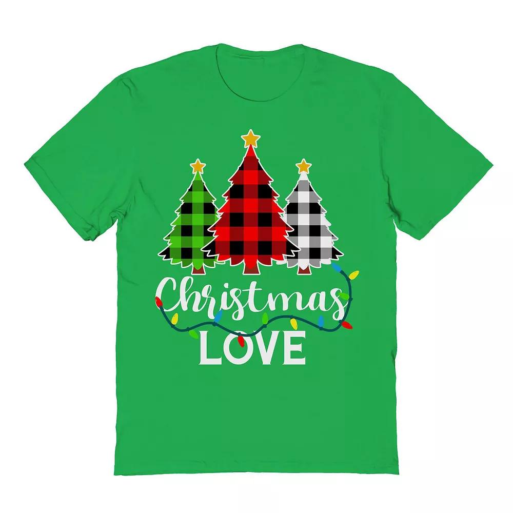Men's Love Trees Christmas Graphic Tee,  Product Image
