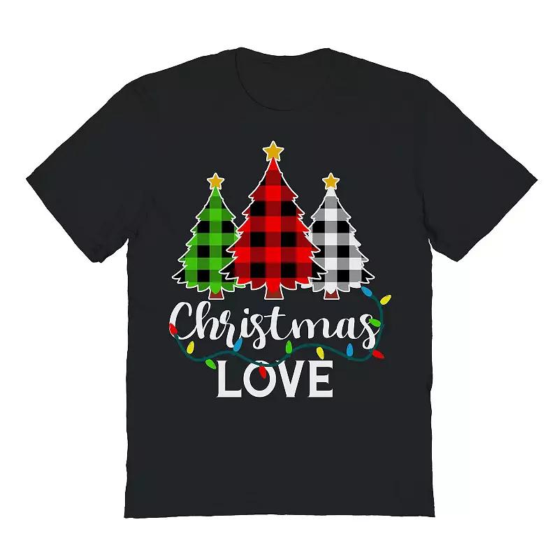 Men's Love Trees Christmas Graphic Tee,  Product Image