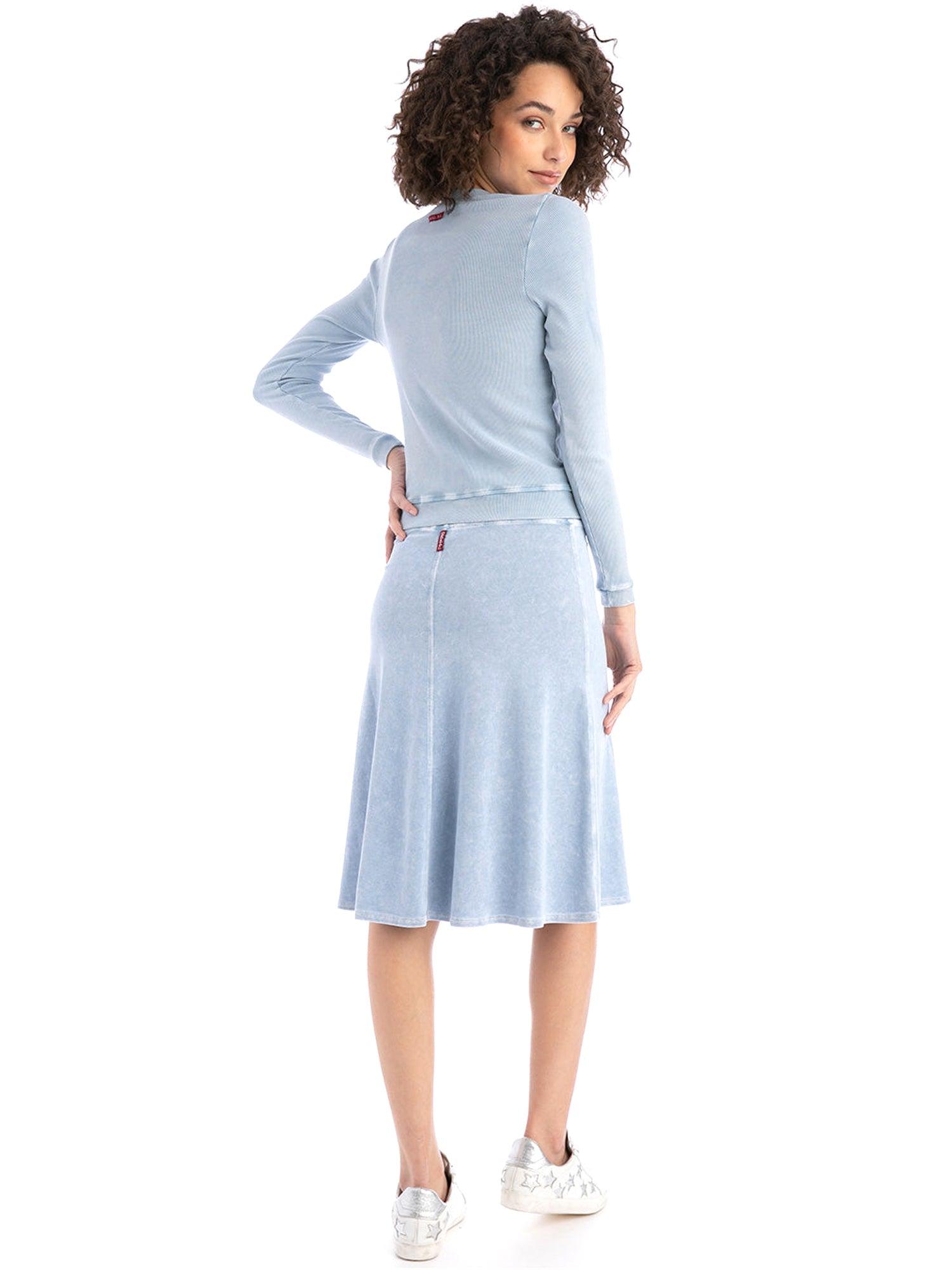 Hard Tail Flat Waist Knee Skirt B-145 Product Image