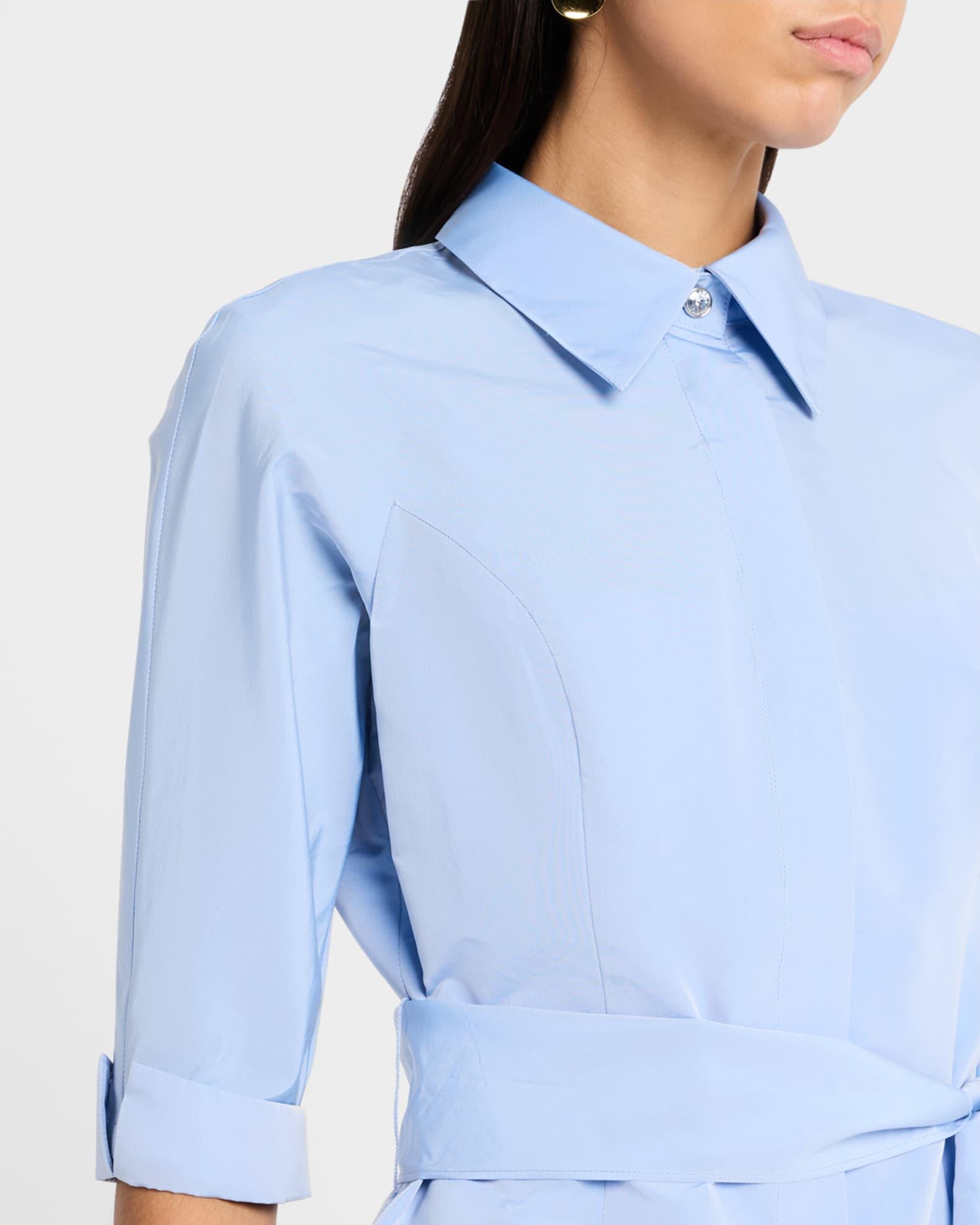Drop Waist Taffeta Shirtdress Product Image