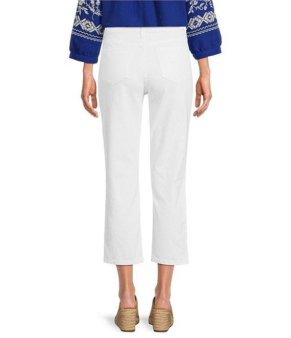 Code Bleu Chelsea High Rise Straight Leg Micro Snap Hem Jeans Product Image