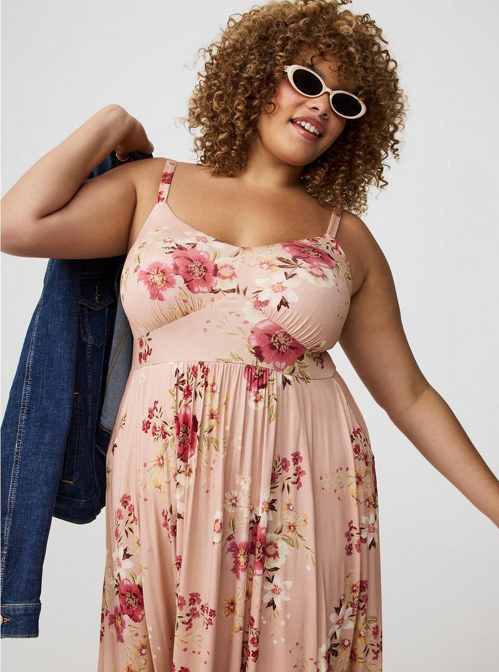 Maxi V-Neck Tiered Dress Product Image