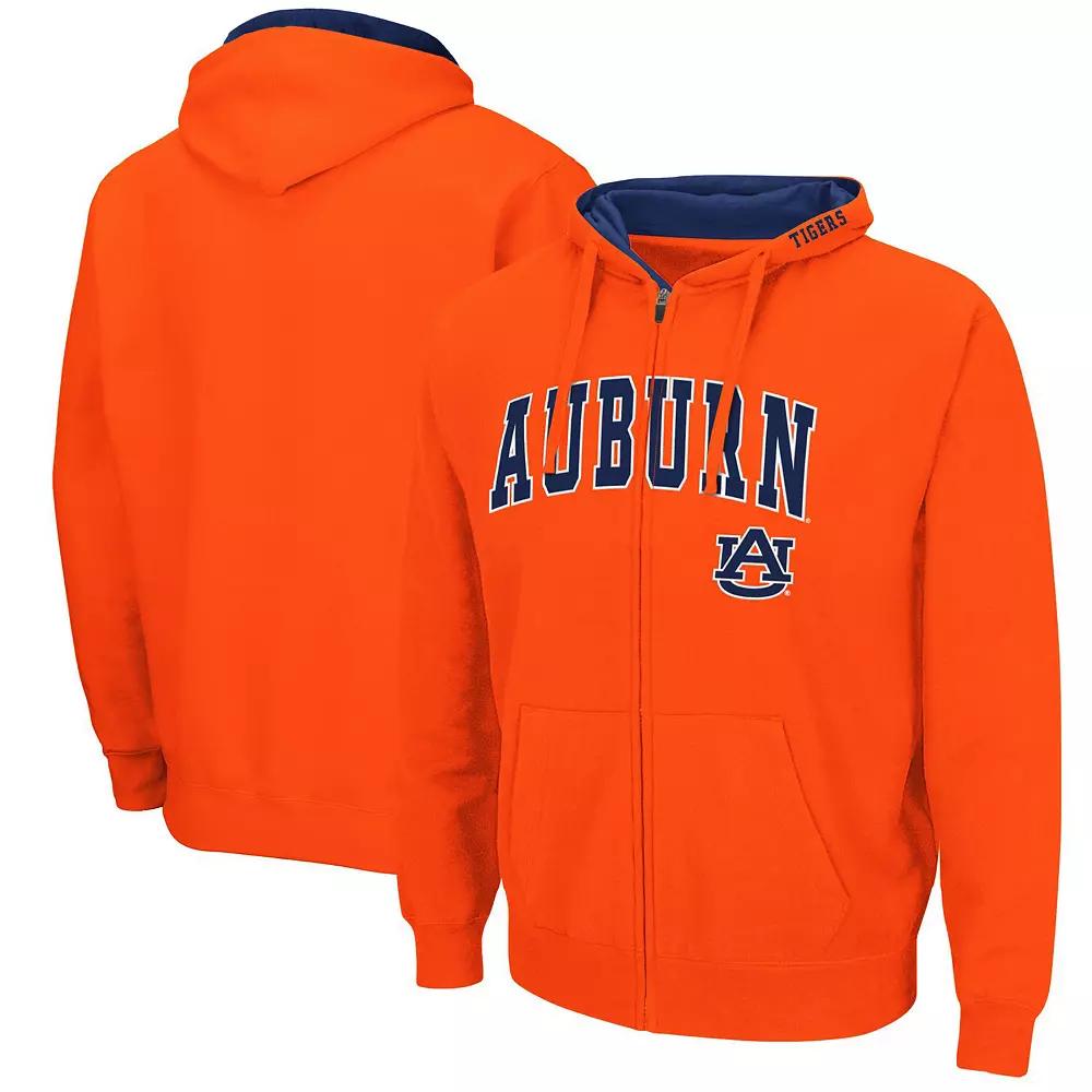 Men's Colosseum Orange Auburn Tigers Arch & Logo 3.0 Full-Zip Hoodie,  Product Image