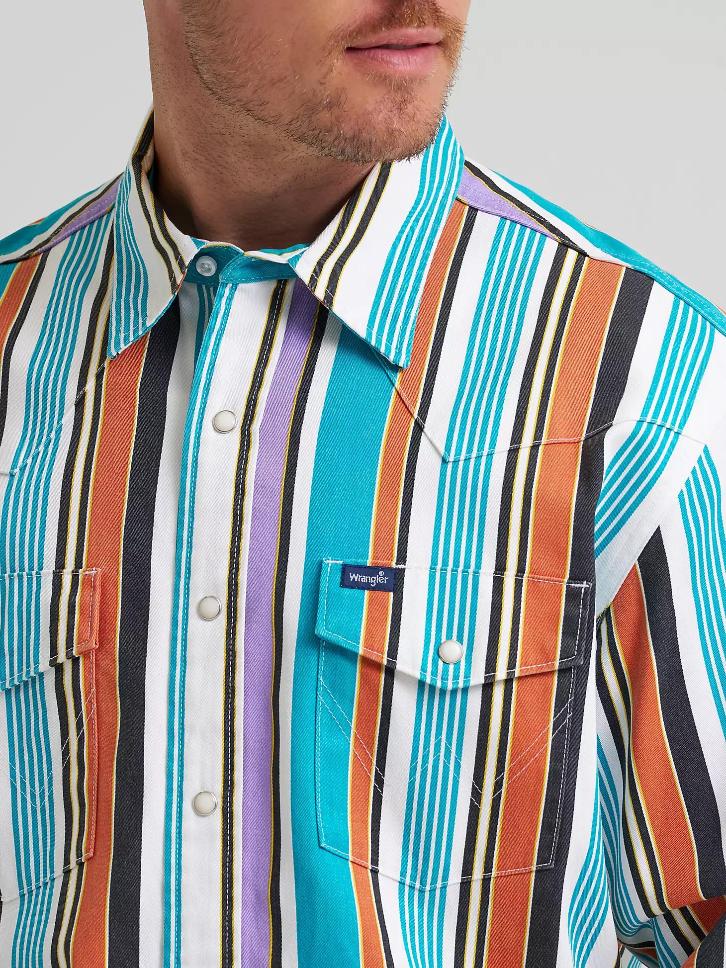 Vintage-Inspired Brushpopper Western Snap Workshirt | Men's SHIRTS | Wrangler® Product Image