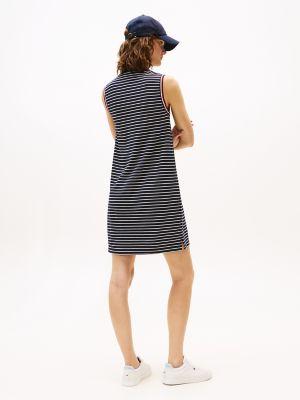 Sleeveless Stripe Polo Dress Product Image