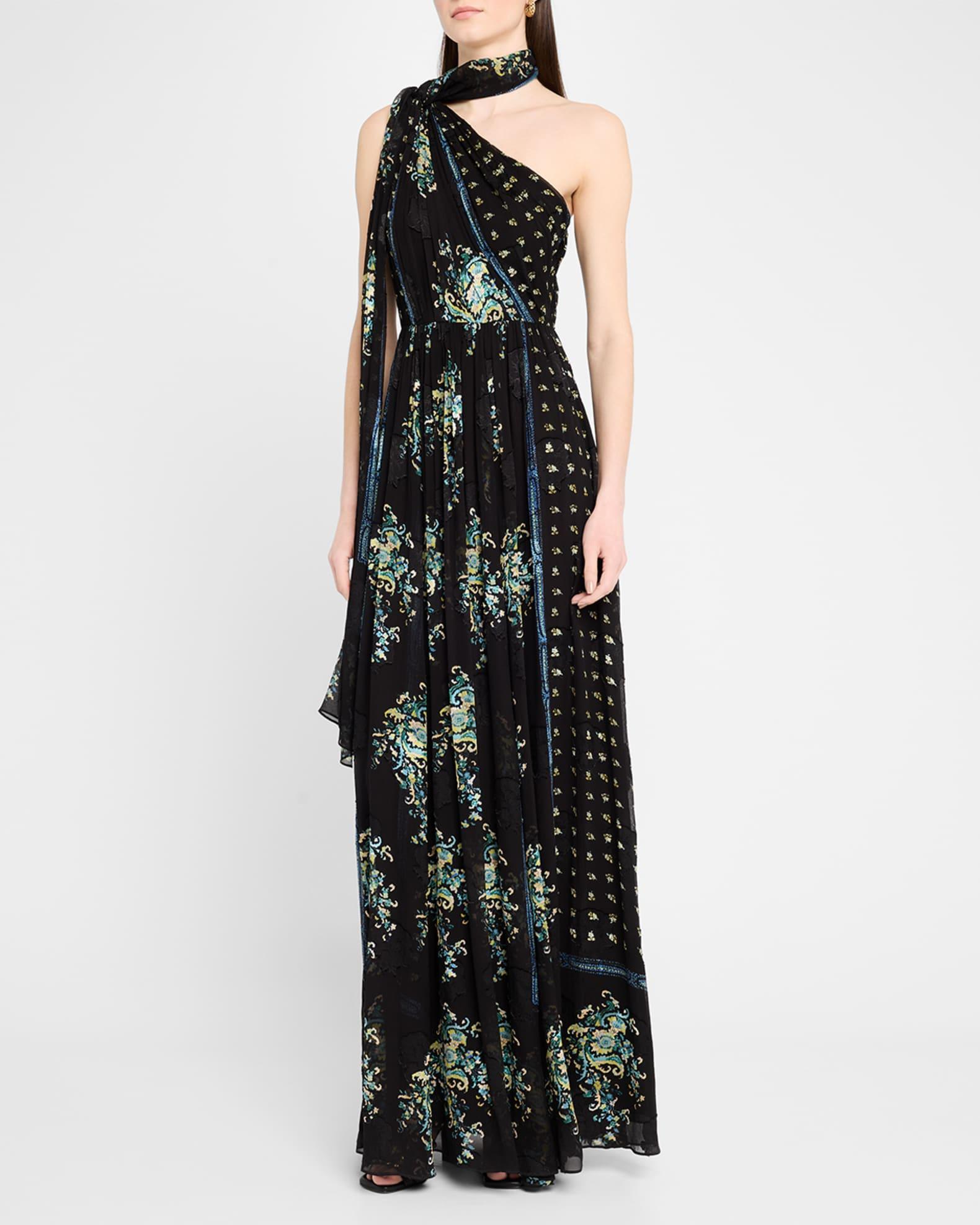 Angelique Draped Scarf Gown Product Image