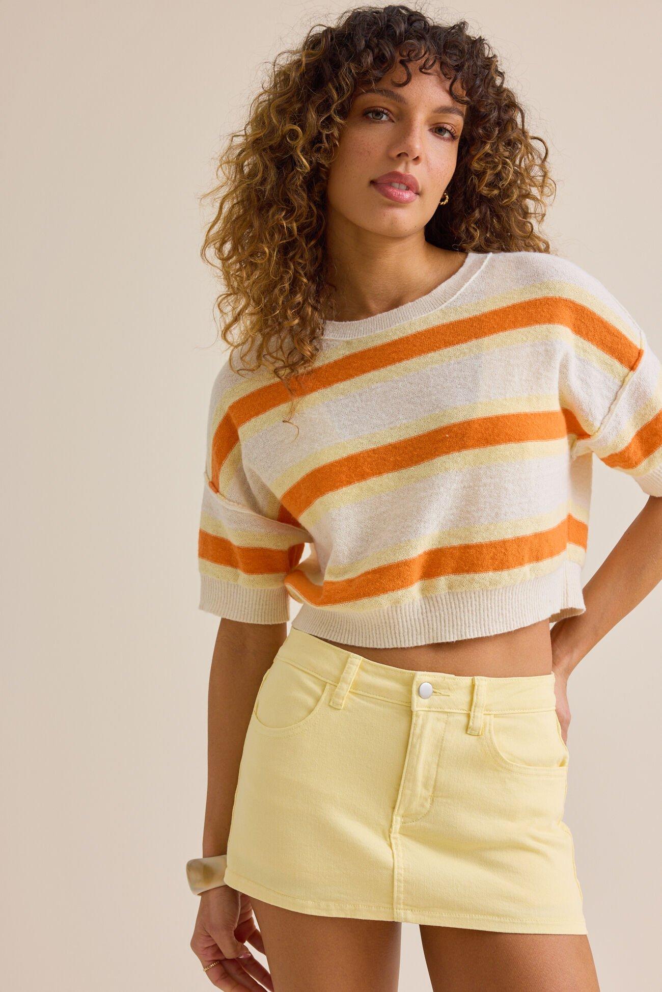 Alena Denim Mini Skort Product Image