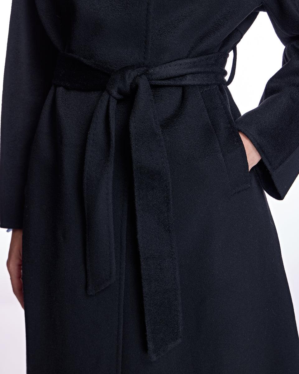 Cashmere Belted Coat with Cashmere Goat Shirt Collar-Maximilian Product Image