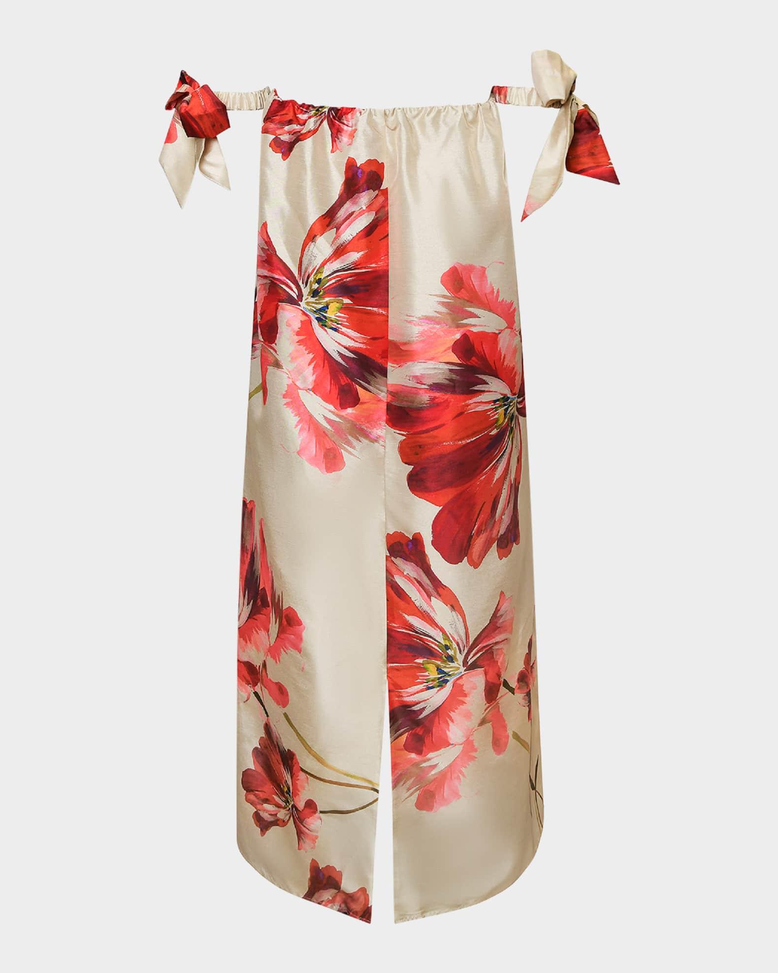 Iris Off-Shoulder Trapeze Maxi Dress Product Image