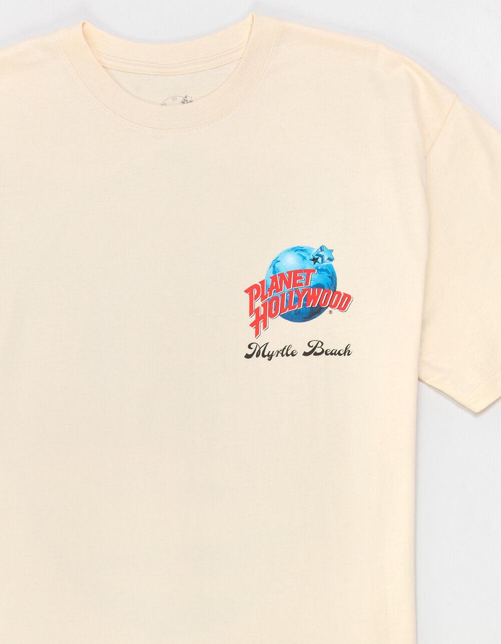 PLANET HOLLYWOOD Myrtle Beach Mens Boxy Tee - CREAM Product Image