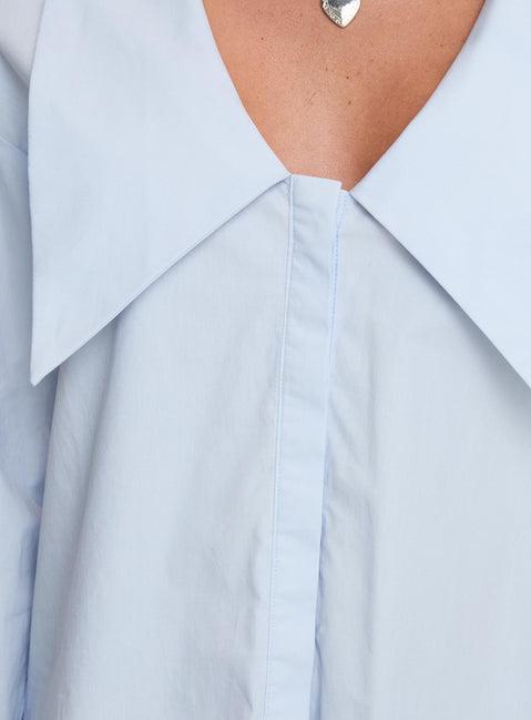 Calistoga Deep Collar Shirt Blue Product Image