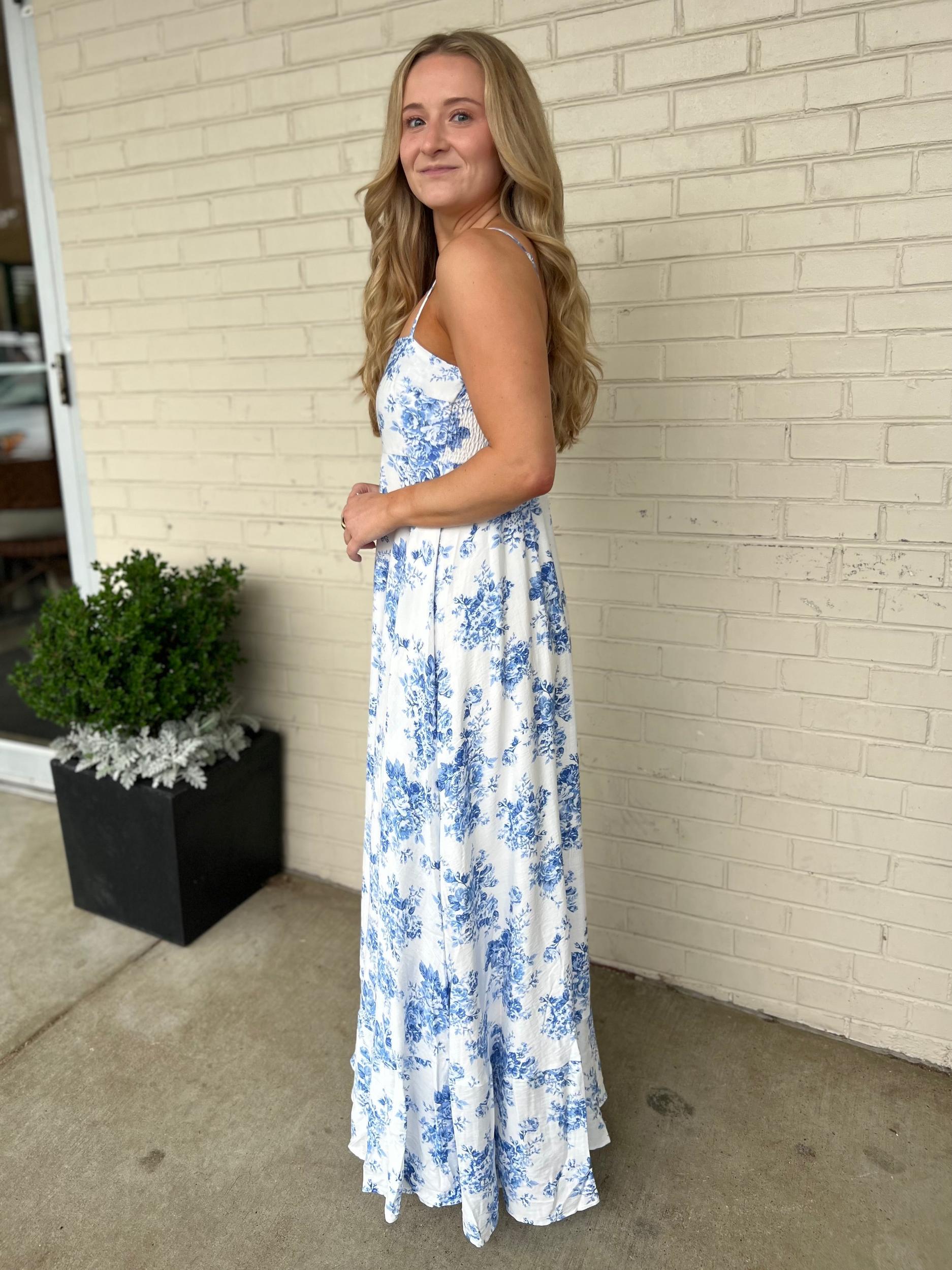 Melanie Floral Sleeveless Maxi Dress Product Image