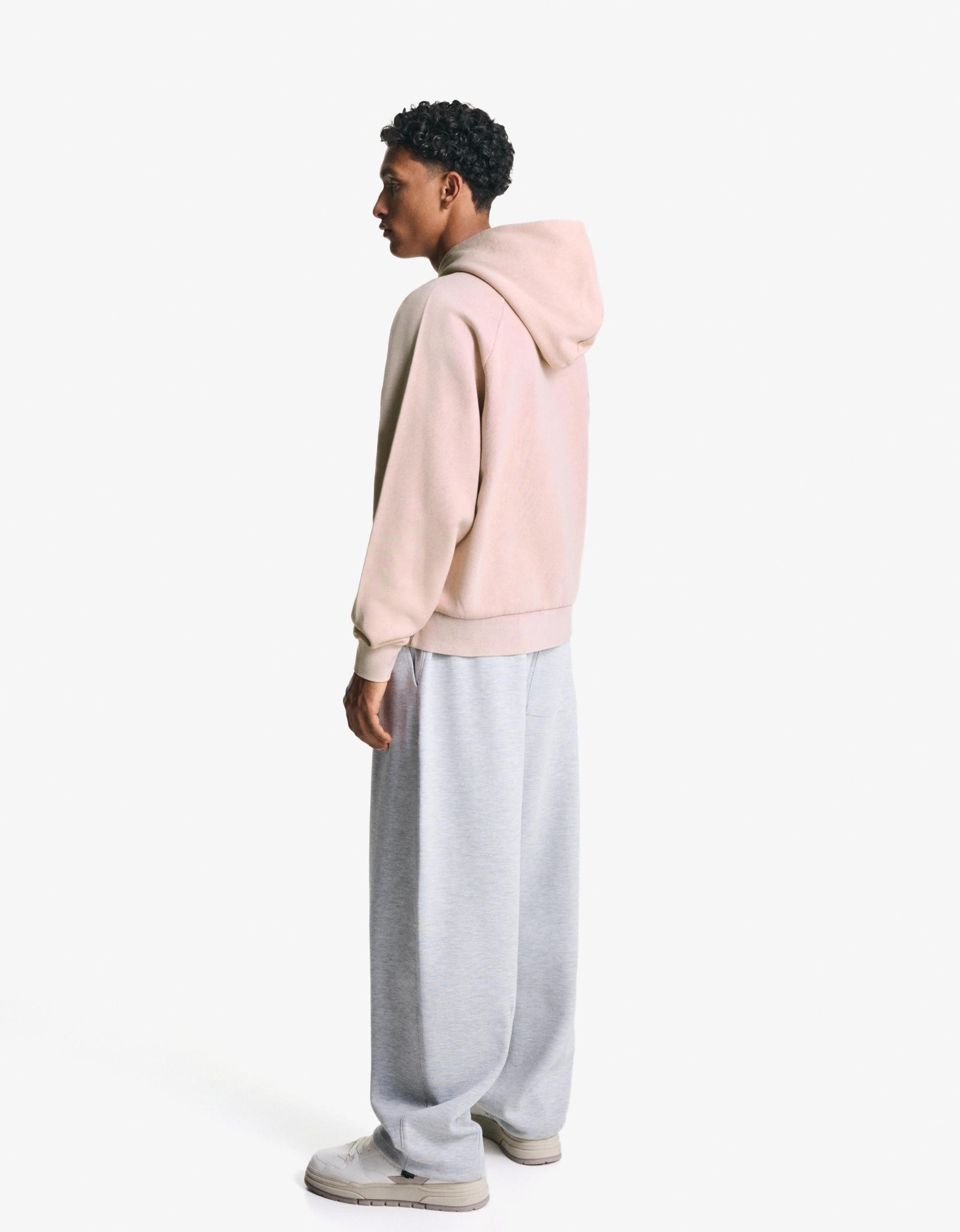 Boxy fit hooded sweatshirt Product Image