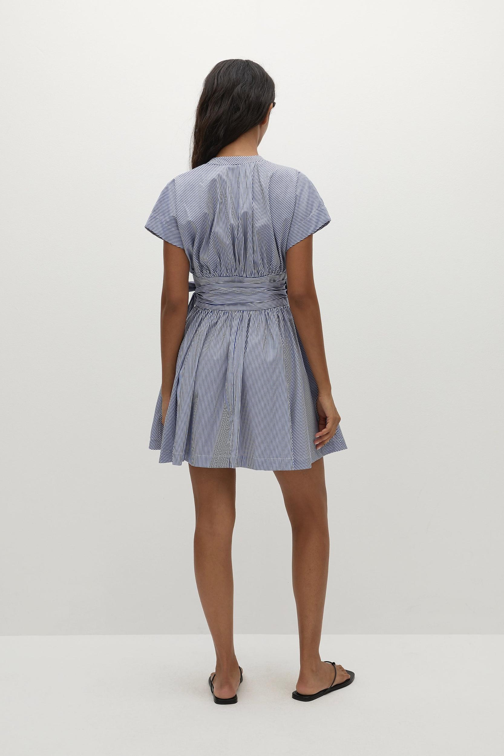 Lova Mini Dress Helle Stripe Vintage Navy - Final Sale Product Image