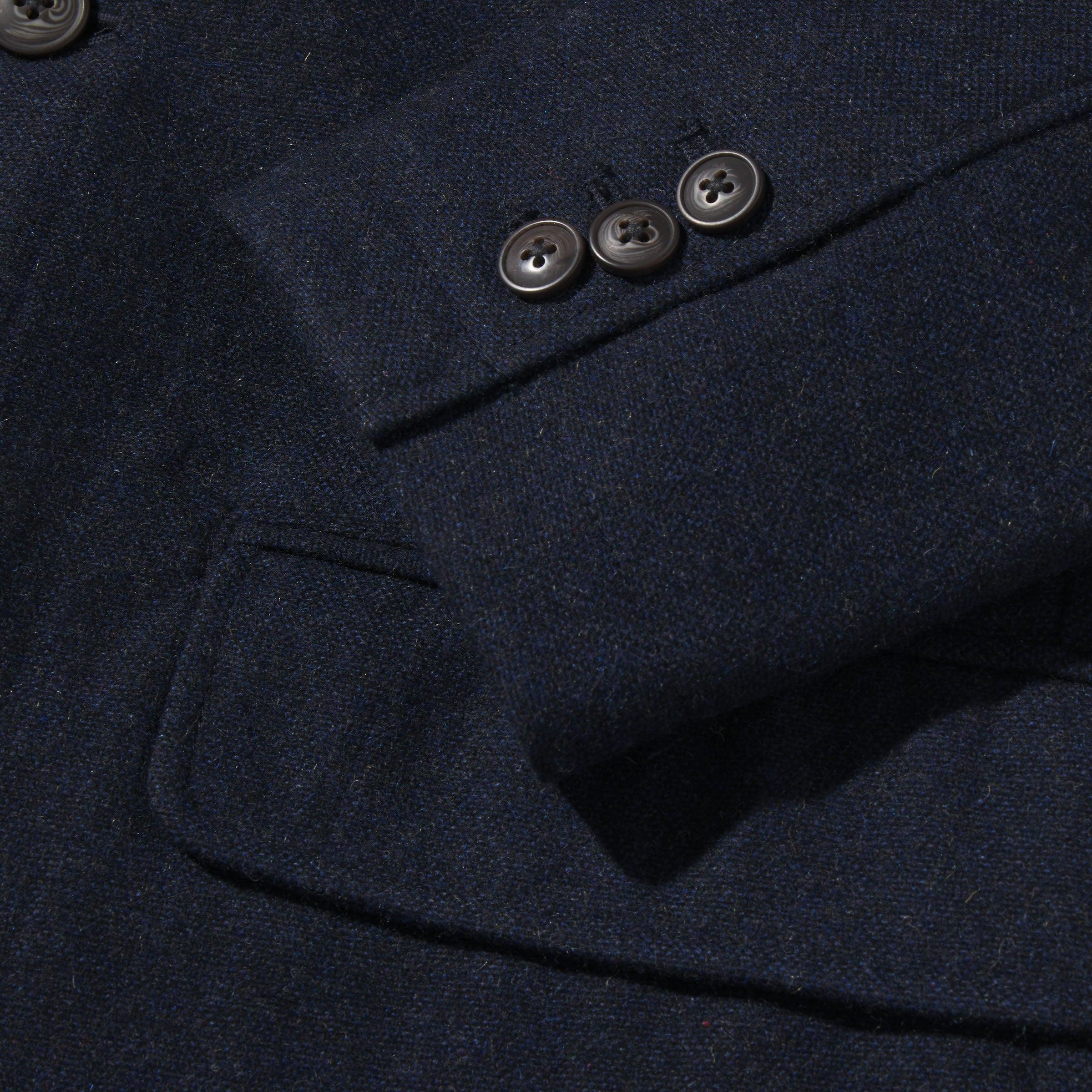 Hopsack Midweight Wool Blazer - Navy Product Image