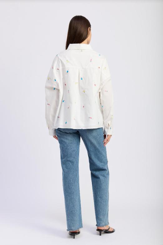 Nellie Short | White Pink Multi Product Image