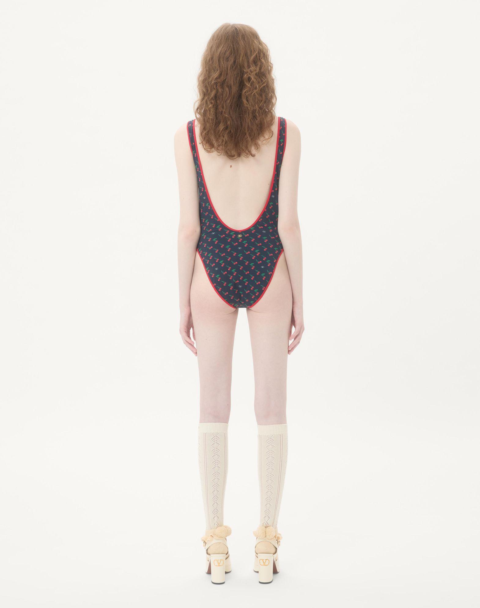 Lycra Swimsuit With Cherryfic Print Product Image