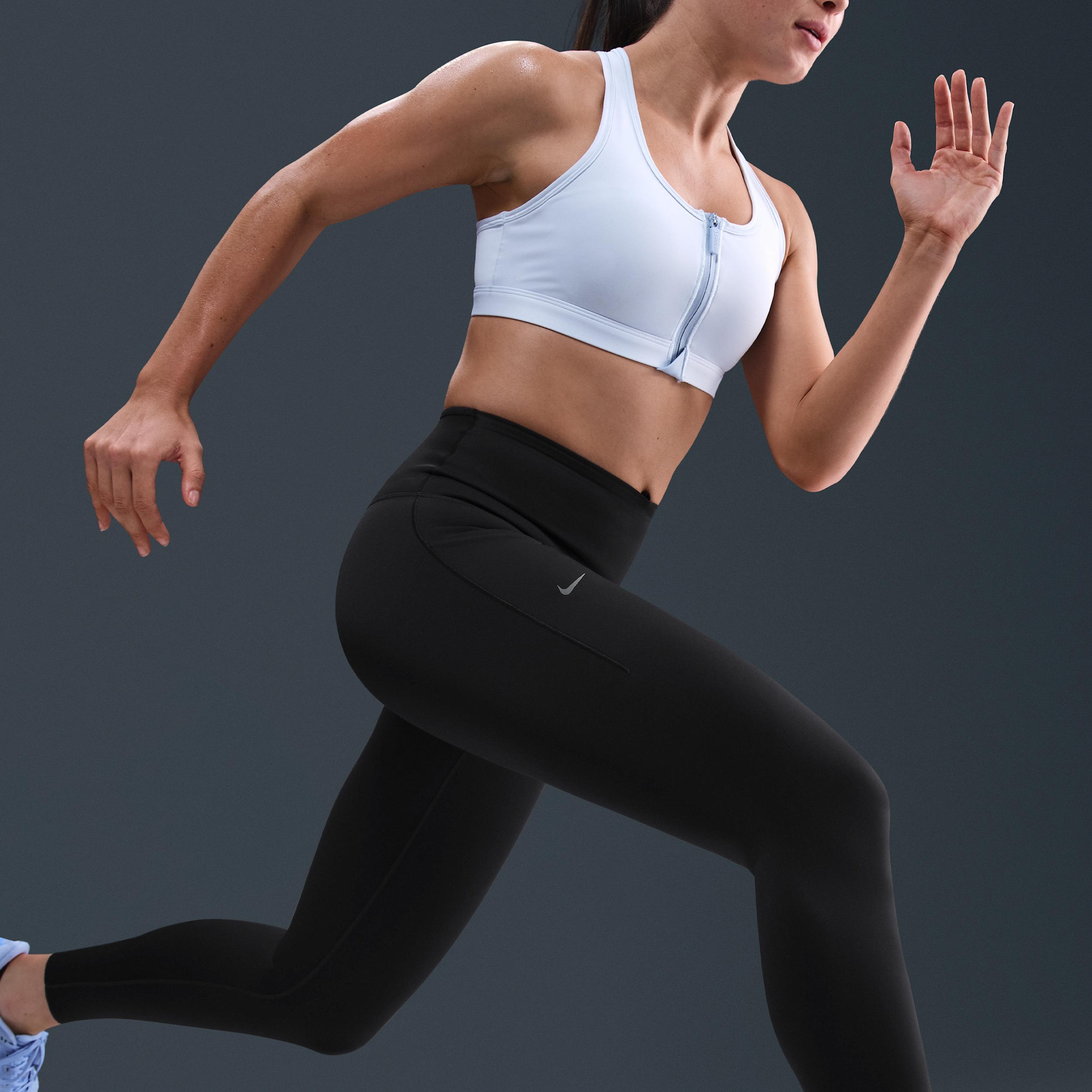 Nike Womens Go High-Waisted 7/8 Leggings with Pockets | HQ4319-010 Product Image