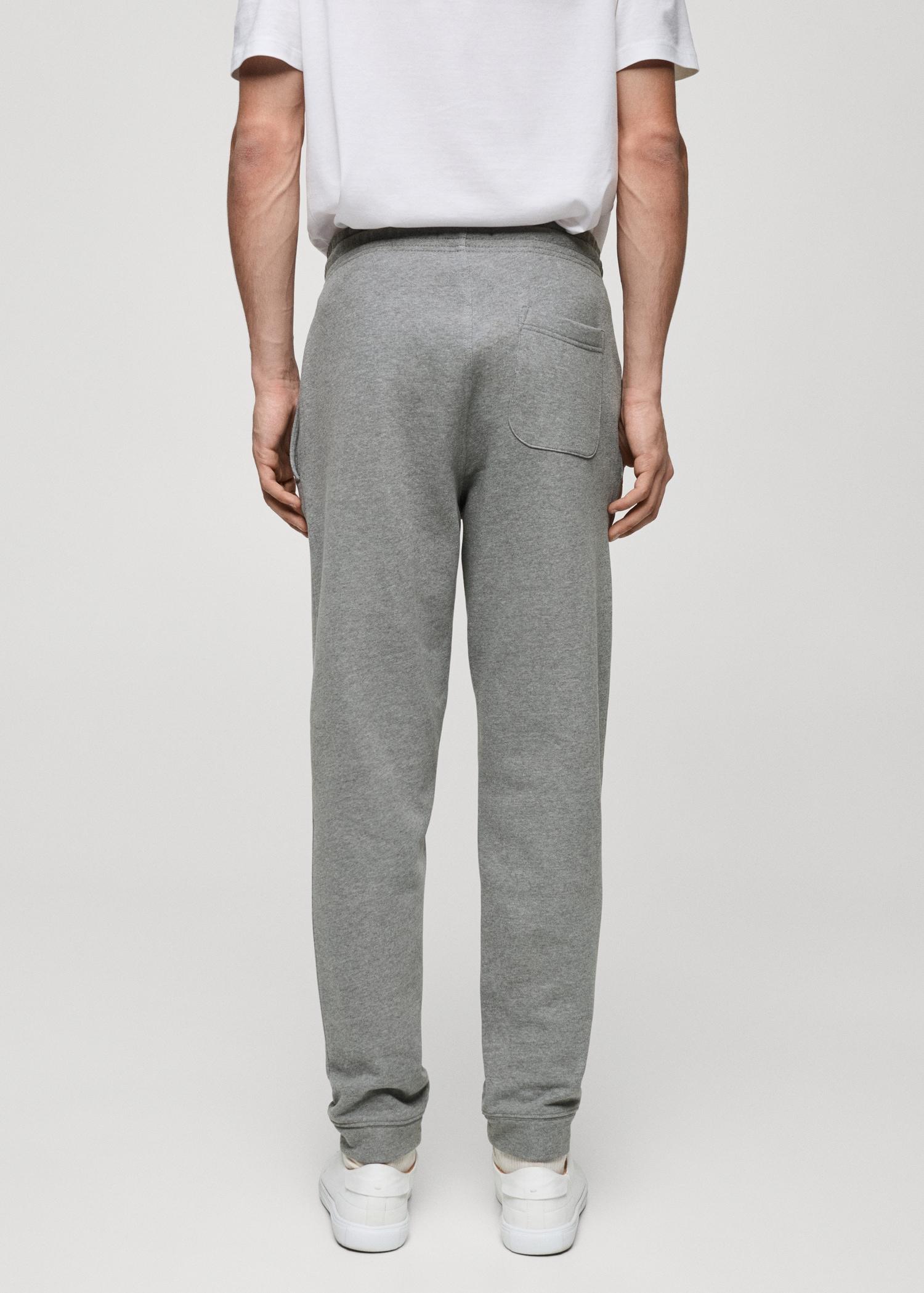 Brushed joggers with elastic waistband - Men | MANGO USA Product Image