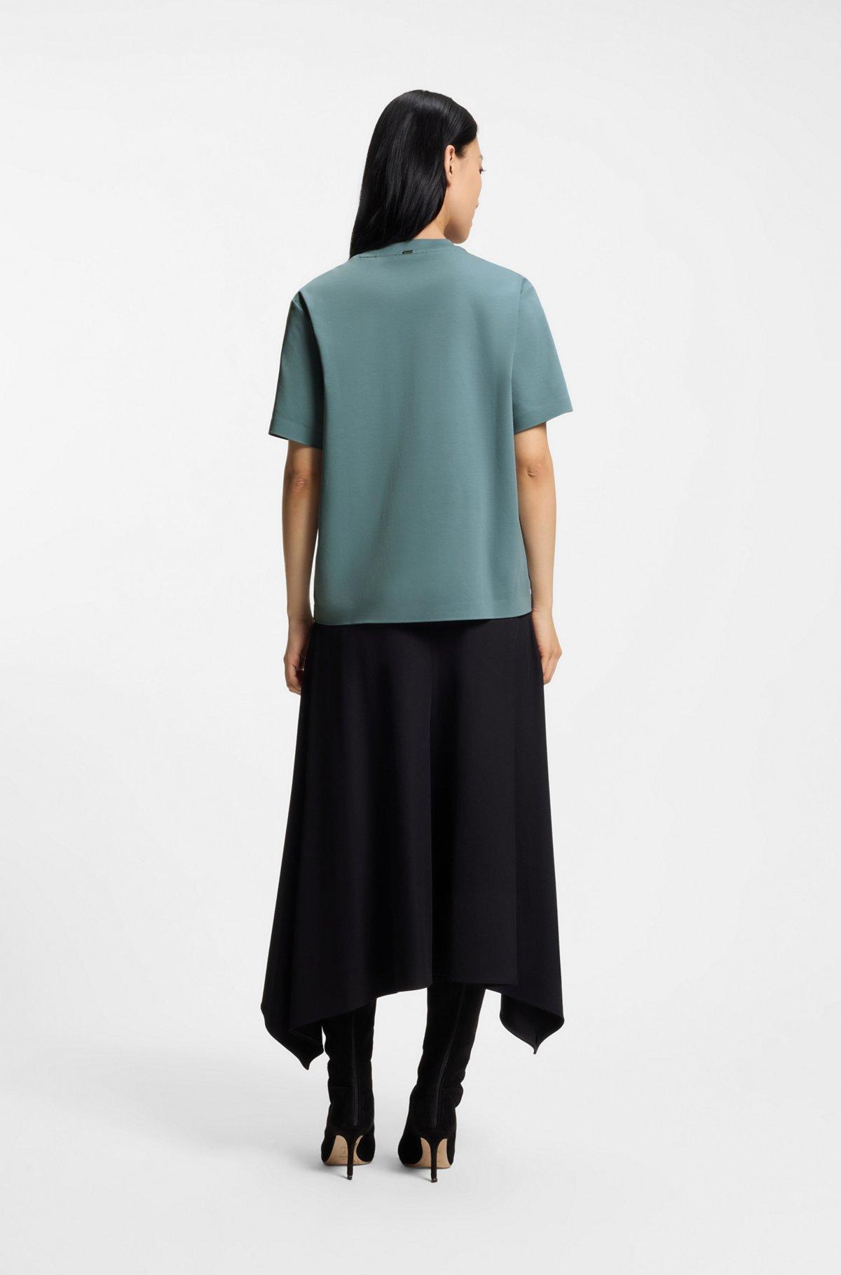 Relaxed-fit T-shirt in mercerized cotton Product Image