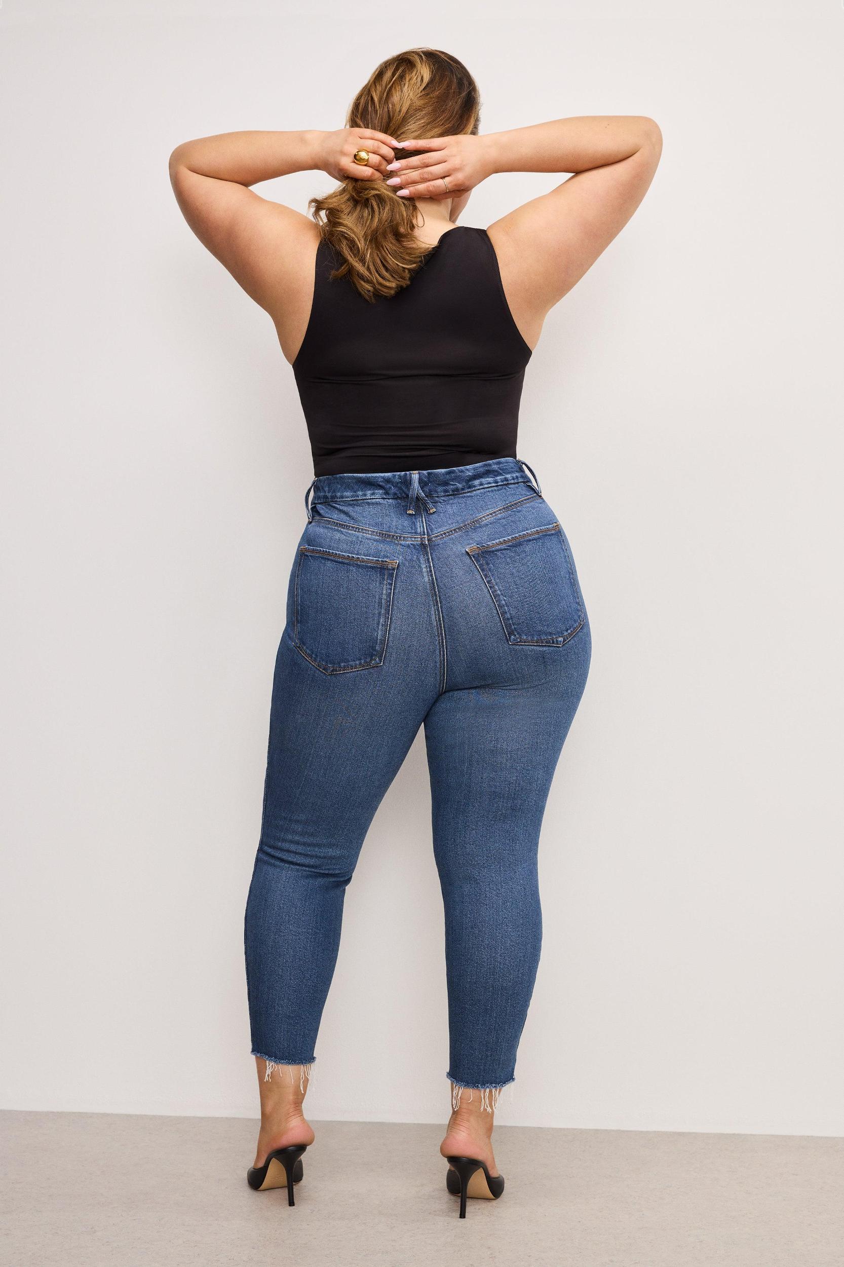 SOFT TECH GOOD WAIST SKINNY CROPPED JEANS | INDIGO839 Product Image