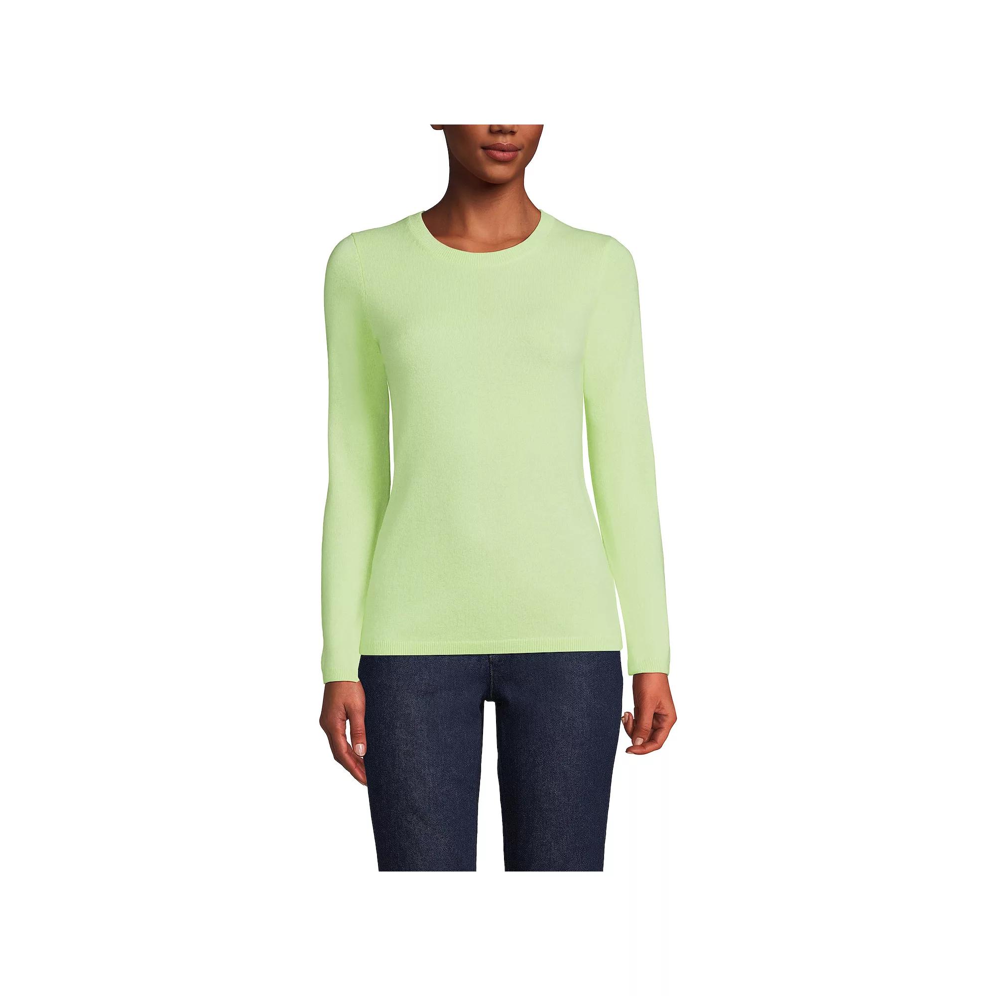 Women's Lands' End Crewneck Cashmere Sweater,  Product Image