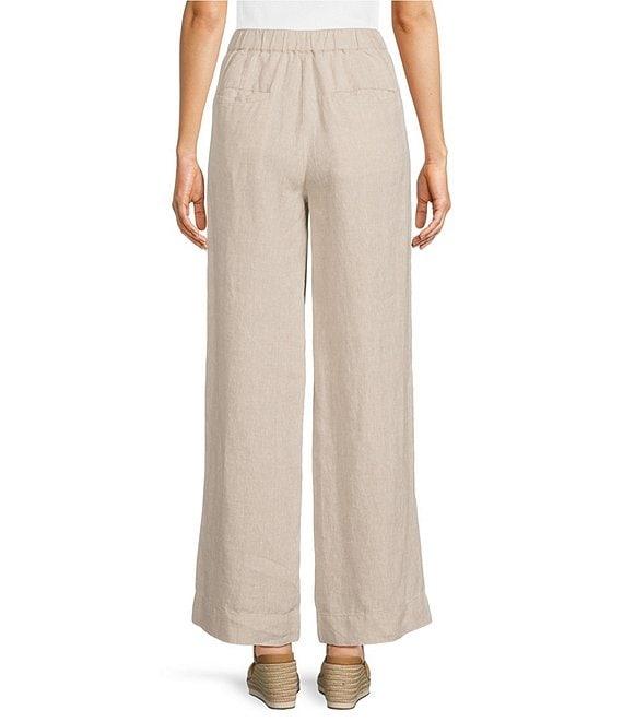 Faherty Sun Strider Linen Wide Leg Pants Product Image