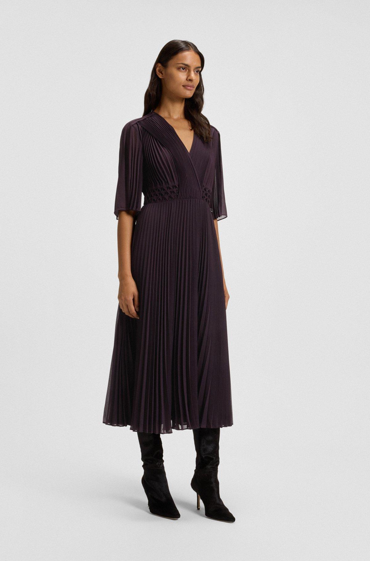 Plissé dress with waistband smocking Product Image