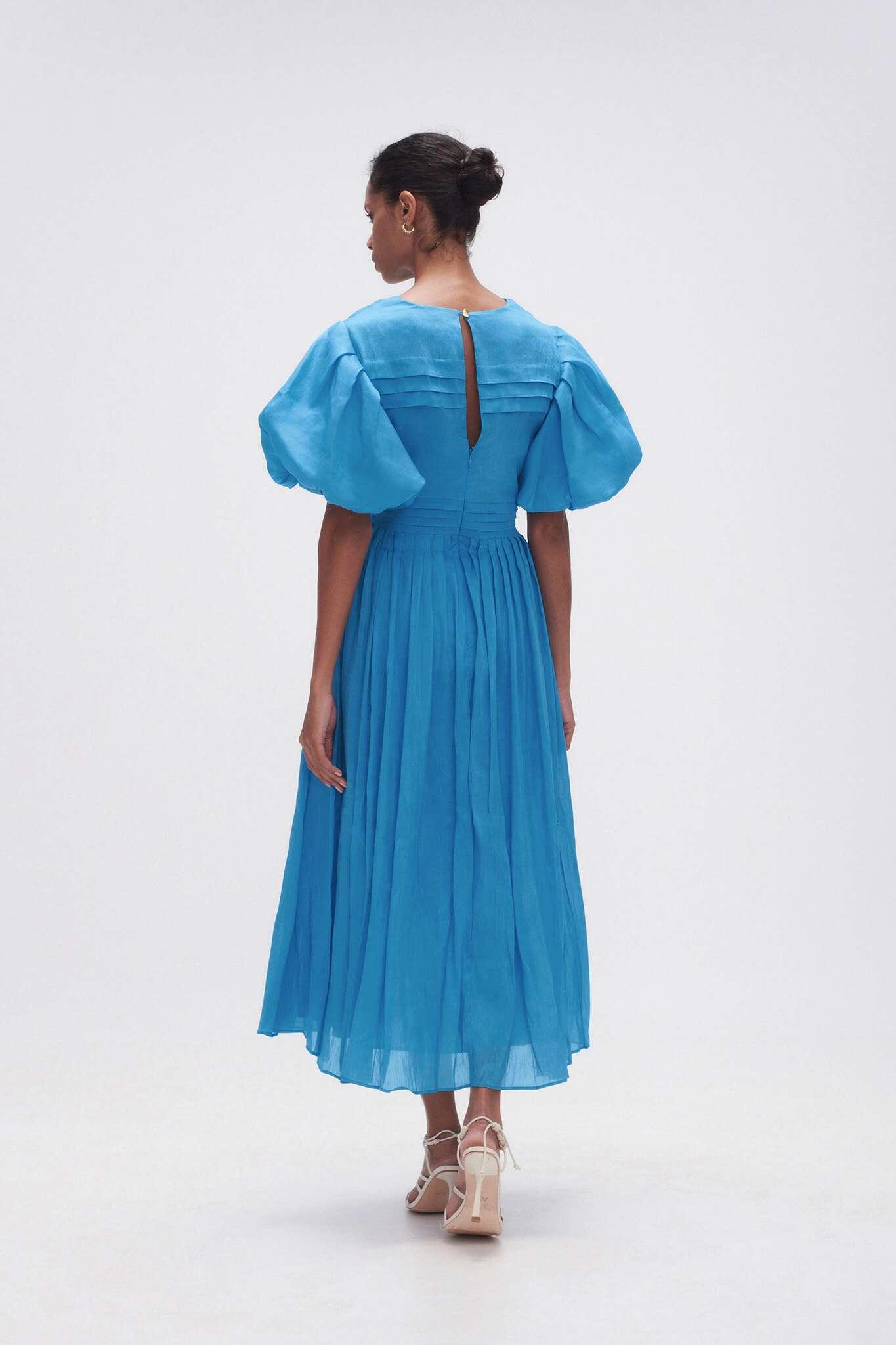 Sylvia Pintuck Midi Dress Product Image