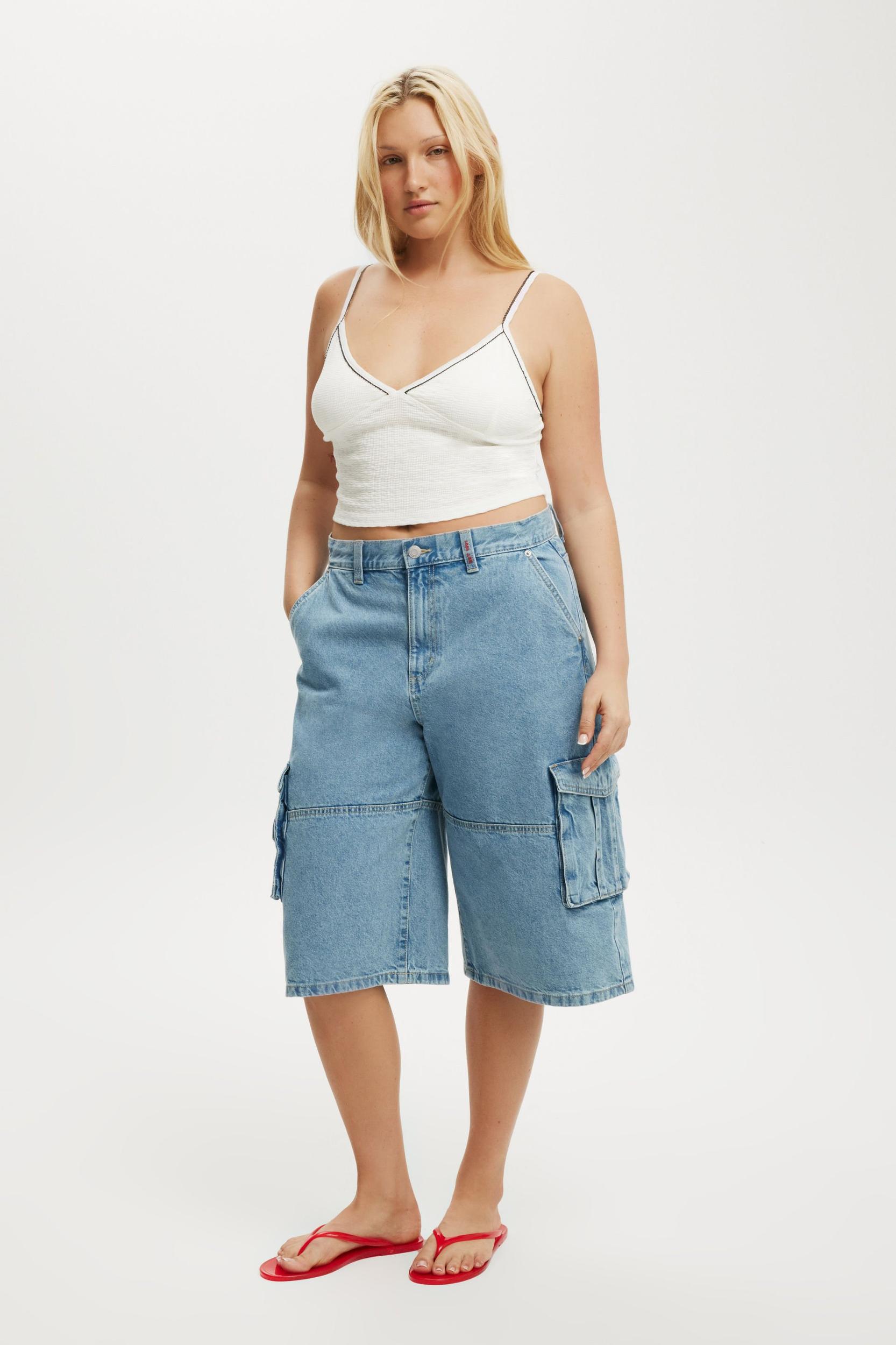 Cotton On Women - 91 Baggy Denim Jort Product Image