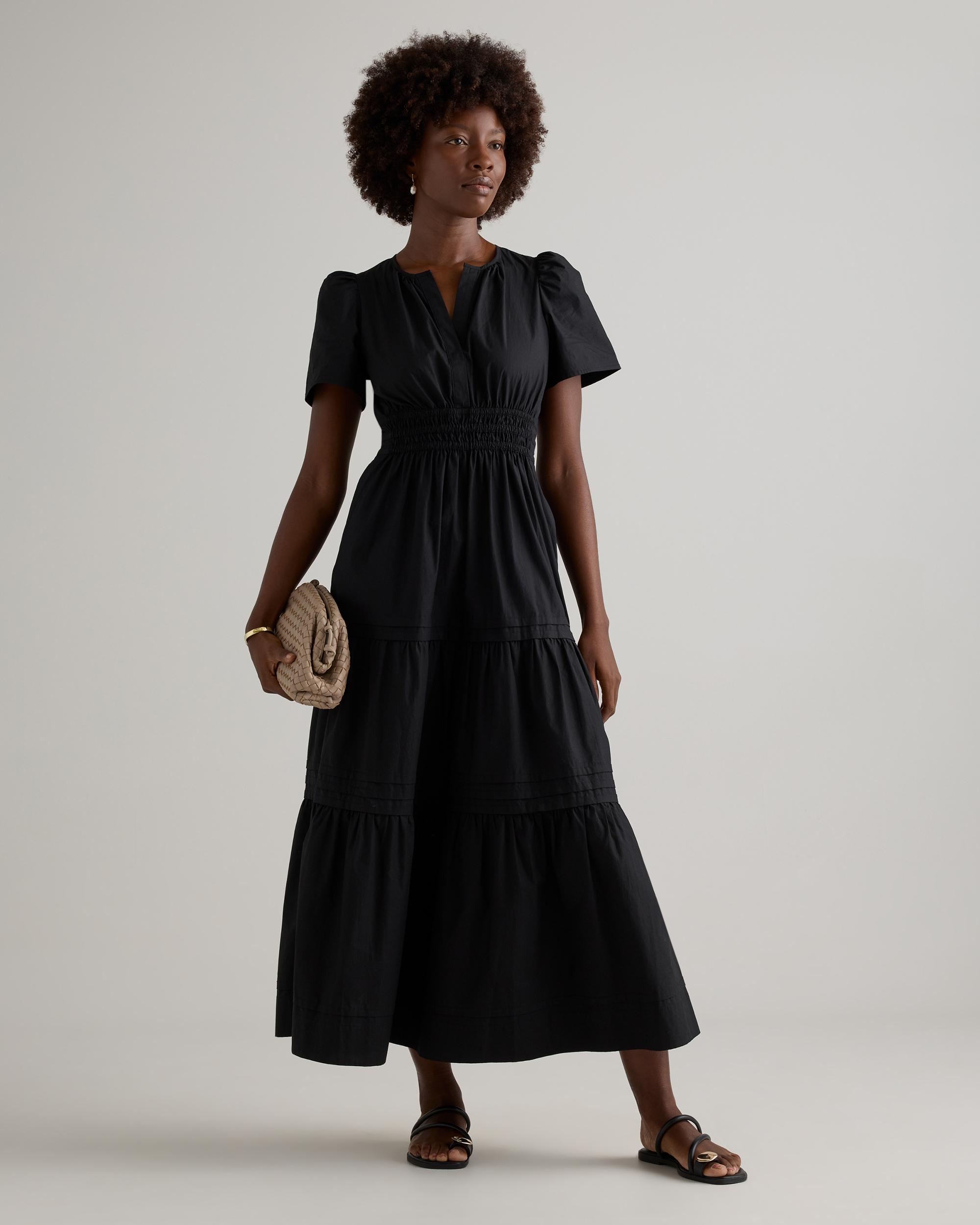 Quince | Women's Poplin Tiered Maxi Dress Size XS, Cotton Product Image